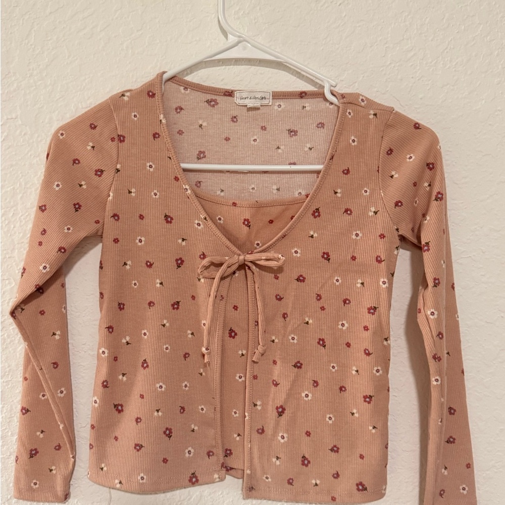 Kids Heart & Hips Girls Pink Floral Top